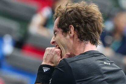 Murray se lamenta durante el Masters 1.000 de Shangh&aacute;i. 