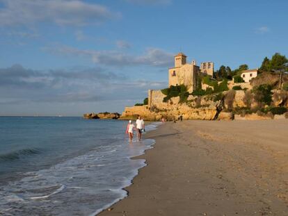 Tamarit beach in Tarragona.