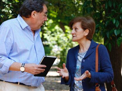 Francesc de Carreras y Adela Cortina, este s&aacute;bado en Madrid. 