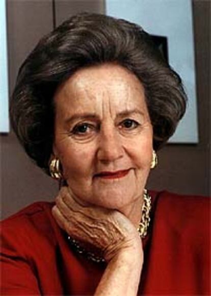 Katharine Graham, presidenta del diario estadounidense Washington Post, en una foto del año 1995.