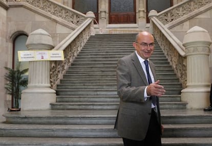 Miguel Ángel Gimeno, en la sede del TSJC
