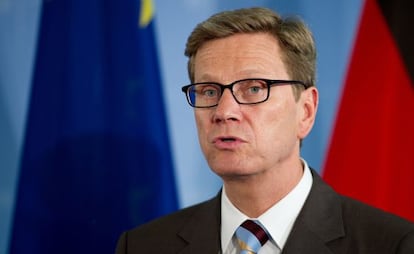 Guido Westerwelle durante una conferencia de prensa el 11 de junio.