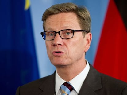 Guido Westerwelle durante una conferencia de prensa el 11 de junio.