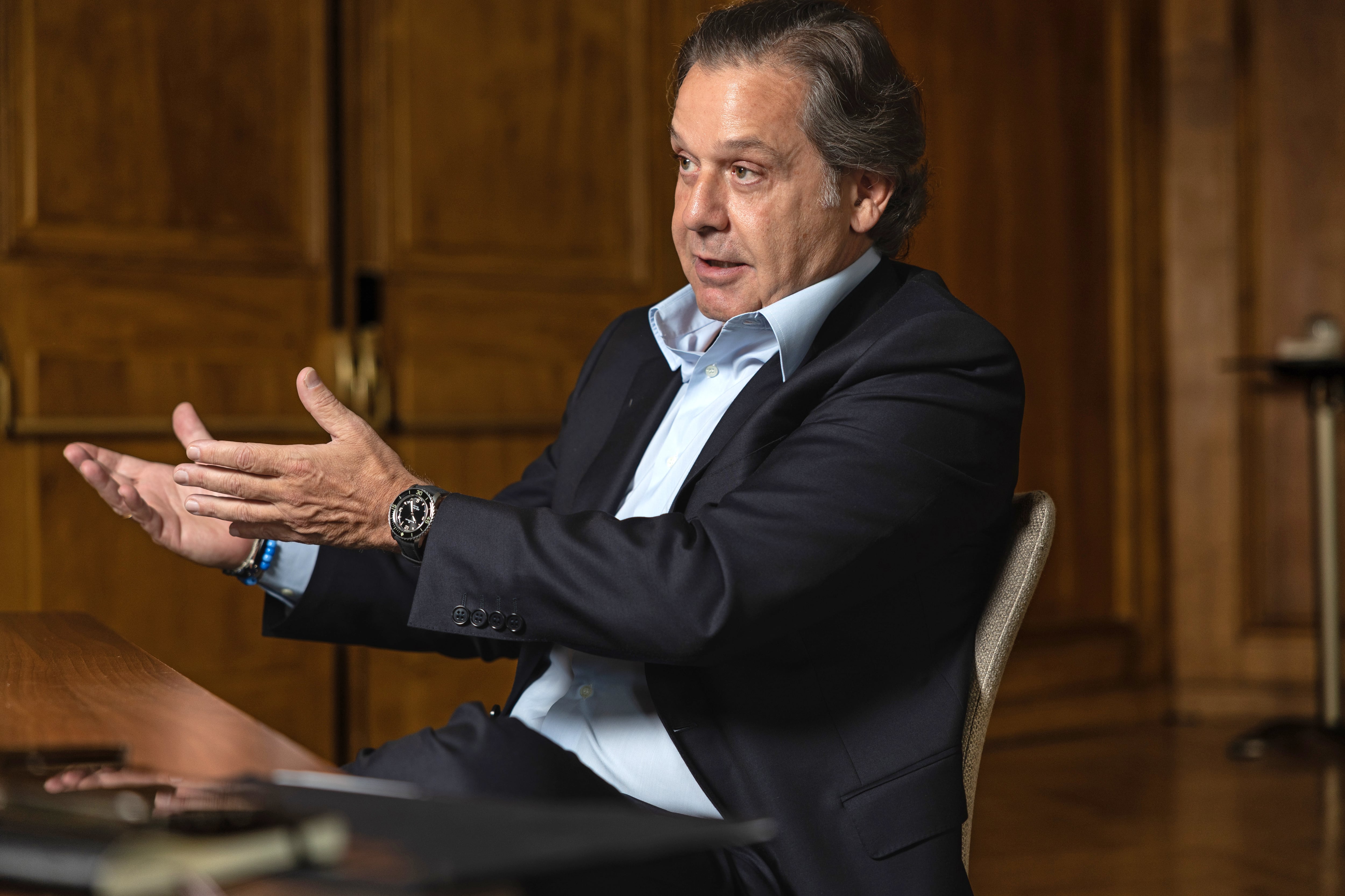 Ignacio Rivera, presidente del Instituto de la Empresa Familiar, durante la entrevista