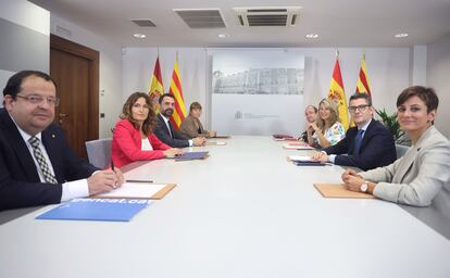 La reunión del pasado 27 de julio de la mesa del diálogo entre la Generalitat y el Gobierno central.