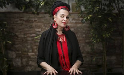 Marinah, excantante de Ojos de Brujo, en Barcelona.