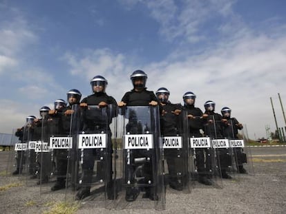 Agentes de la policía del DF, el pasado 15 de octubre.