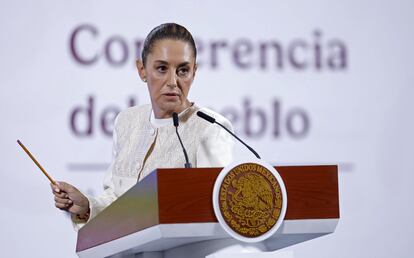 Claudia Sheinbaum Palacio Nacional, el 16 de abril.