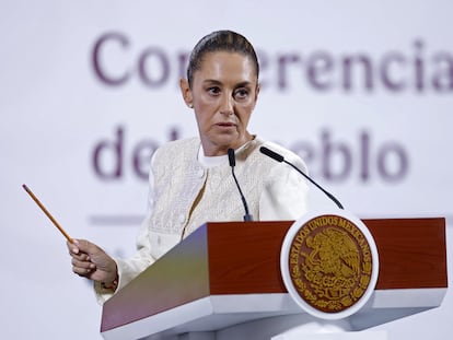Claudia Sheinbaum Palacio Nacional, el 16 de abril.