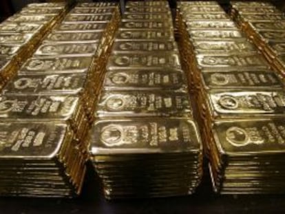 Lingotes de oro en Mendrisio (Suiza).