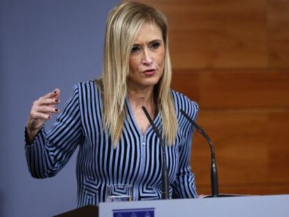 La presidenta de la Comunidad de Madrid, Cristina Cifuentes.