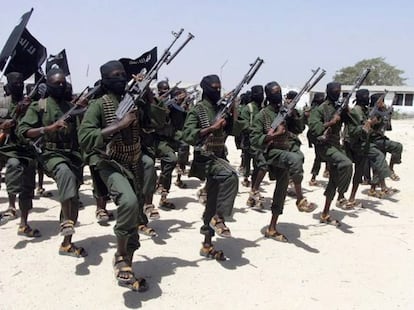 Miembros de Al Shabaab, en una foto de archivo.