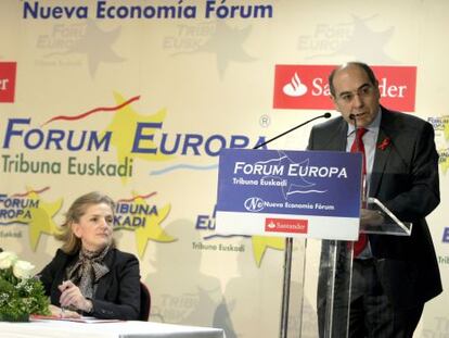 Jon Darpón, durante su intervención en el Fórum Europa.