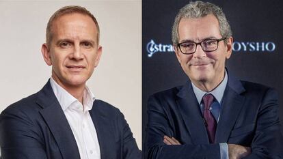 El consejero delegado y el presidente de Inditex, Carlos Crespo (izquierda) y Pablo Isla.