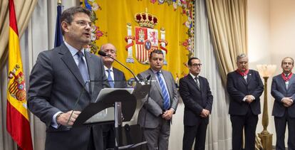 El ministro de Justicia en funciones, Rafael Catalá, el jueves.