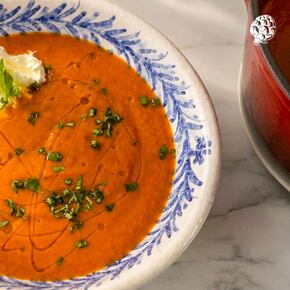 Crema de tomate y mascarpone receta