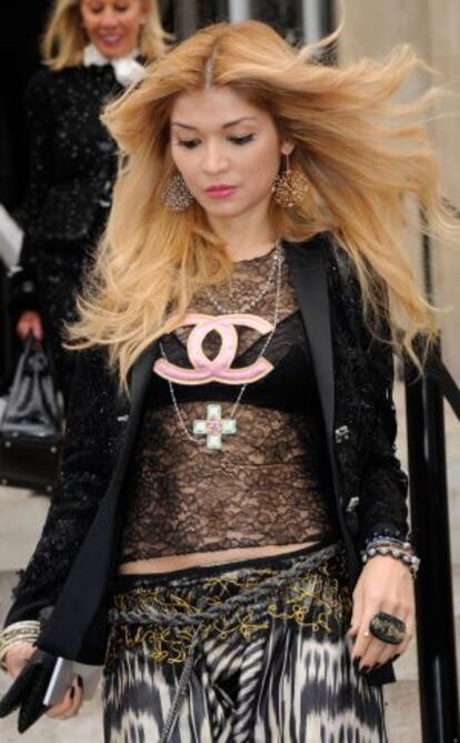 Gulnara Karimova, durante la semana de la moda de Par&iacute;s en 2012.