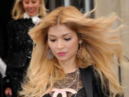 Gulnara Karimova, durante la semana de la moda de Par&iacute;s en 2012.