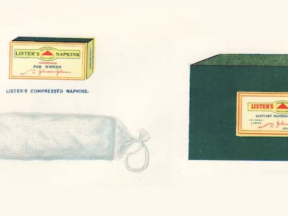 Las toallas Lister, unas almohadillas de algodón de 1897, precursoras de los tampones actuales, fueron probablemente los primeros productos sanitarios desechables que se vendieron en el mundo.