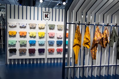 Uno de los estands en la feria Pitti Immagine Uomo 108, que se celebra en Florencia.