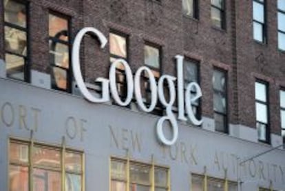 El logo de Google es visto en la sede de la firma en Nueva York.