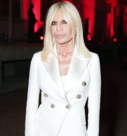 La diseñadora Donatella Versace.