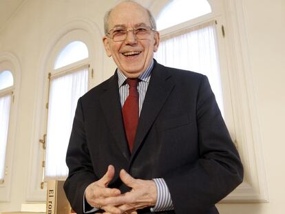 El ex director gerente del Fondo Monetario Internacional Michel Camdessus la semana pasada en Madrid.