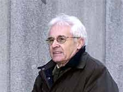 Koldo Gorostiaga, eurodiputado de EH, a su llegada al Supremo.