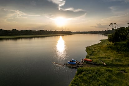 Vista aérea del Río Loretoyacu.