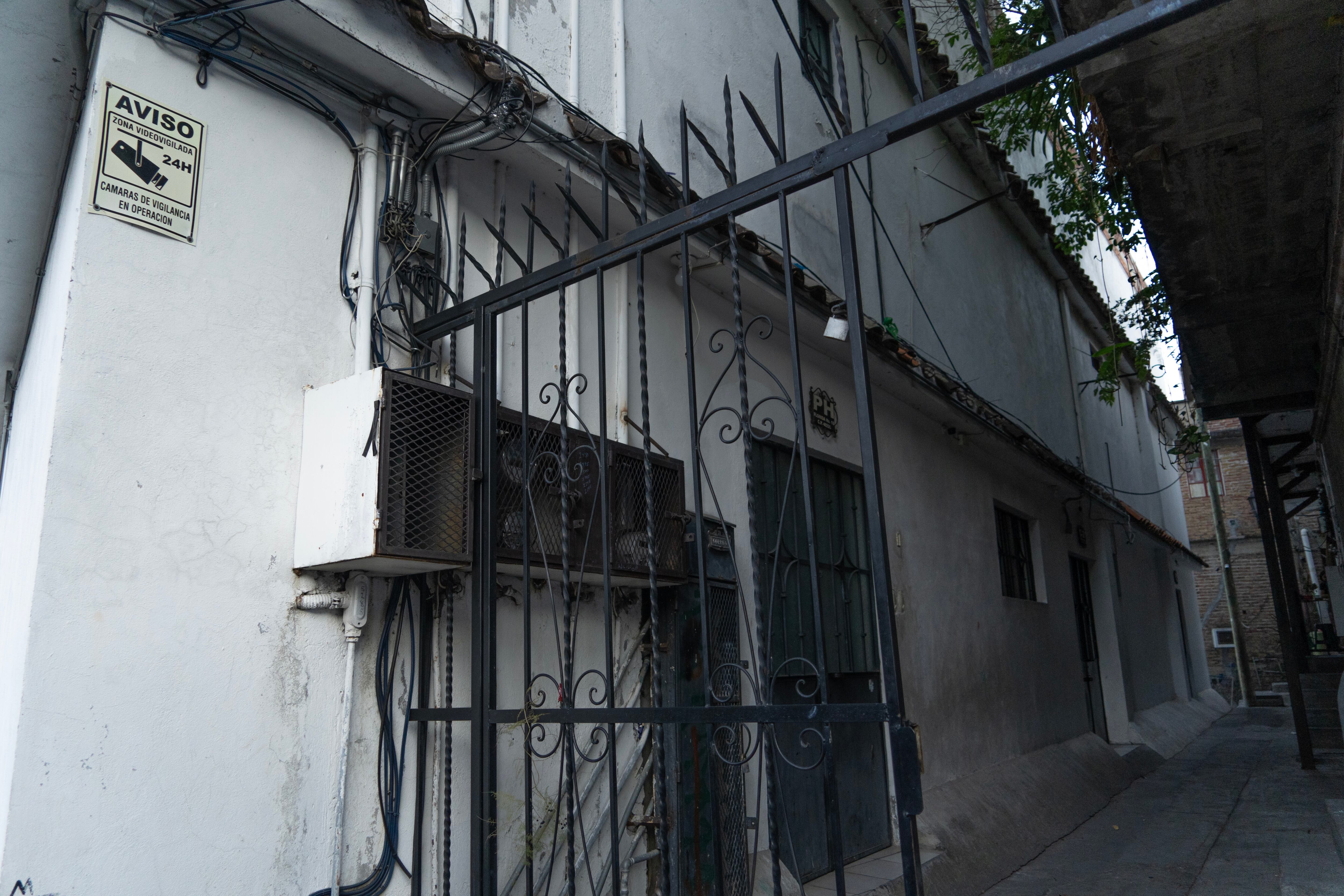 El callejón donde una cámara de vigilancia grabó a Camila.