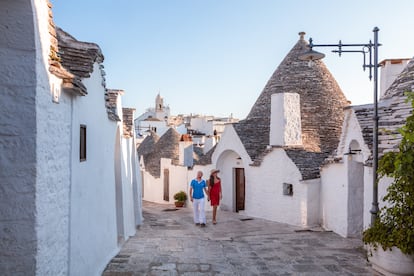 Los característicos 'trulli', en Alberobello (Italia).