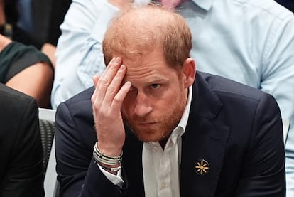 El príncipe Enrique durante los Juegos Invictus celebrados en Vancouver (Canadá), en febrero de 2025.