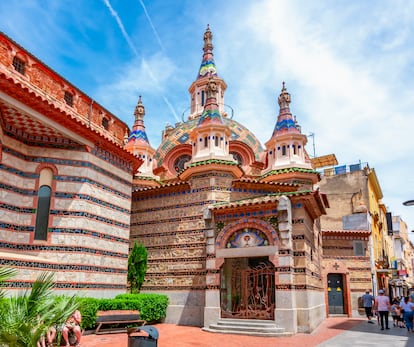 La iglesia de Sant Romà, en Lloret de Mar (Girona). 