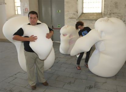 Obra del artista Ernesto Neto en San Sebastián.