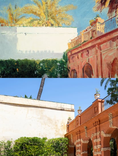 Patio del rey D. Pedro, Alcázar de Sevilla (Sevilla, 1910)