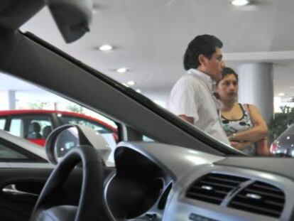 Un concesionario de coches en Madrid. 