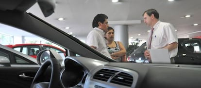 Un concesionario de coches en Madrid.