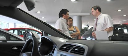 Un concesionario de coches en Madrid. 