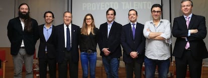 Los participantes en la presentaci&oacute;n del proyecto Talento.