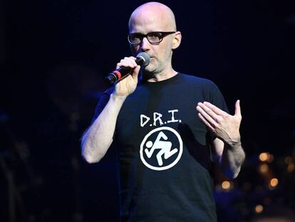 El músico Moby, en Los Ángeles, California, en marzo. 