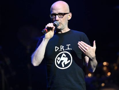 El músico Moby, en Los Ángeles, California, en marzo. 