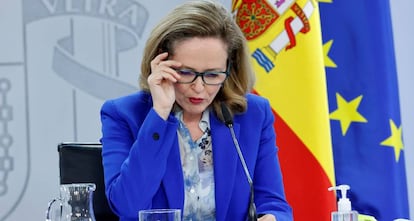 La vicepresidenta de Asuntos Económicos, Nadia Calviño. 