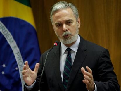 El excanciller brasile&ntilde;o, Antonio Patriota, en mayo de 2013. 
