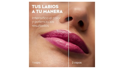 Leave a beautiful color on the lips.