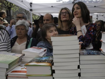 Llibres el passat Sant Jordi a Barcelona.