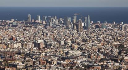 Vista de la ciudad de Barcelona.