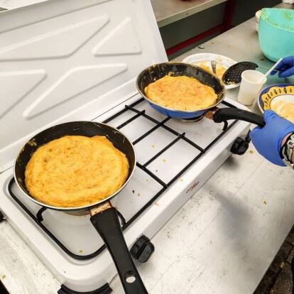 Tortilla de oricios en Güerres