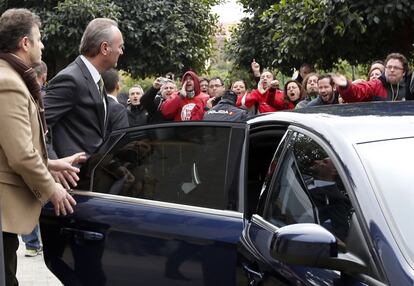 Segunda bronca al presidente de la Generalitat en un acto oficial de los trabajadores de Canal 9.