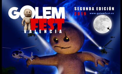 Cartel de la segunda edición del Golem Fest de Valencia. 