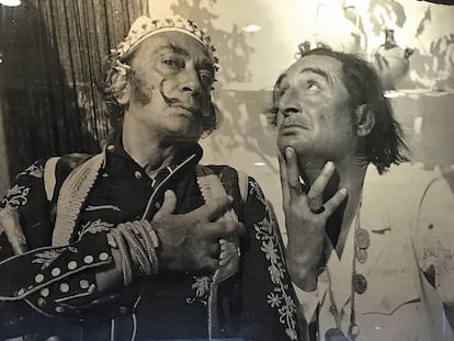 Carles Bisbe, 'el Rambo de Llafranc', amb Dalí.
